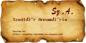 Szedlár Annamária névjegykártya
